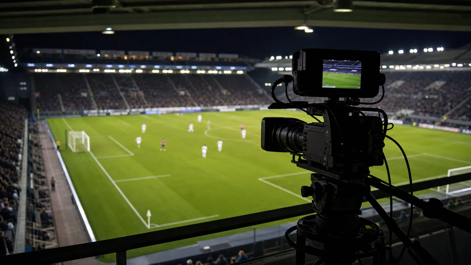 Eliteserien TV-kamera ved fotballkamp